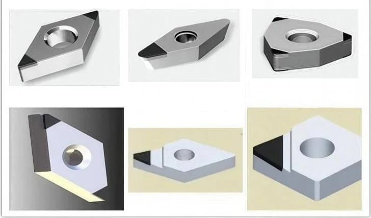 PCD tipped insert shapes